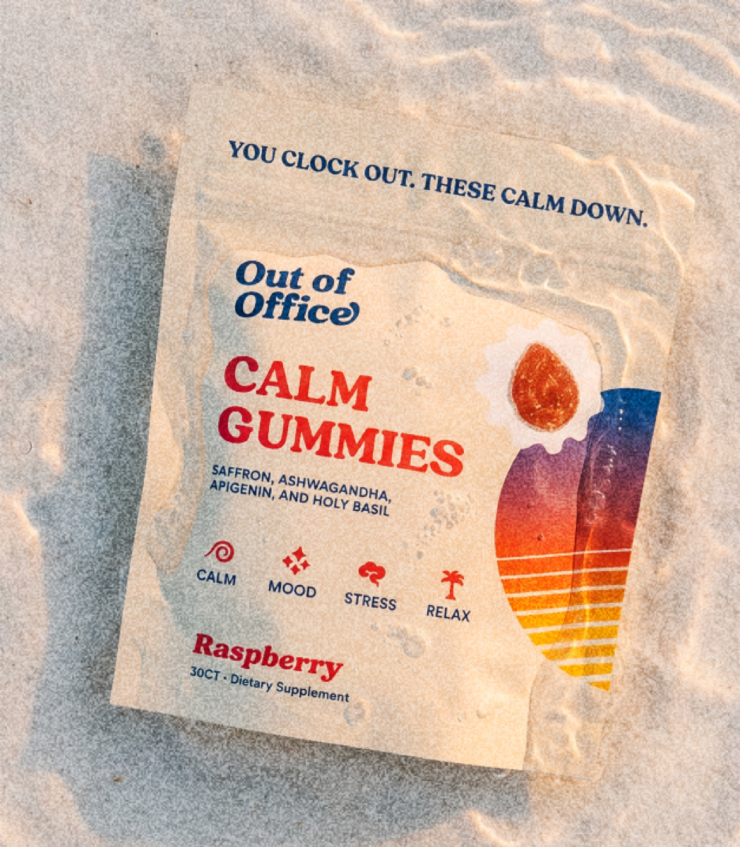 Out of Office Calm gummies pouch